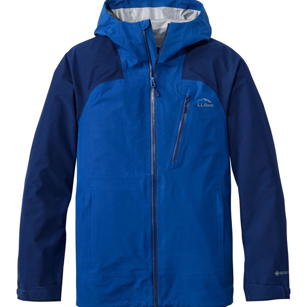 L.L. Bean Men's  Pathfinder GORE-TEX Shell Jacket Blue Large NWT